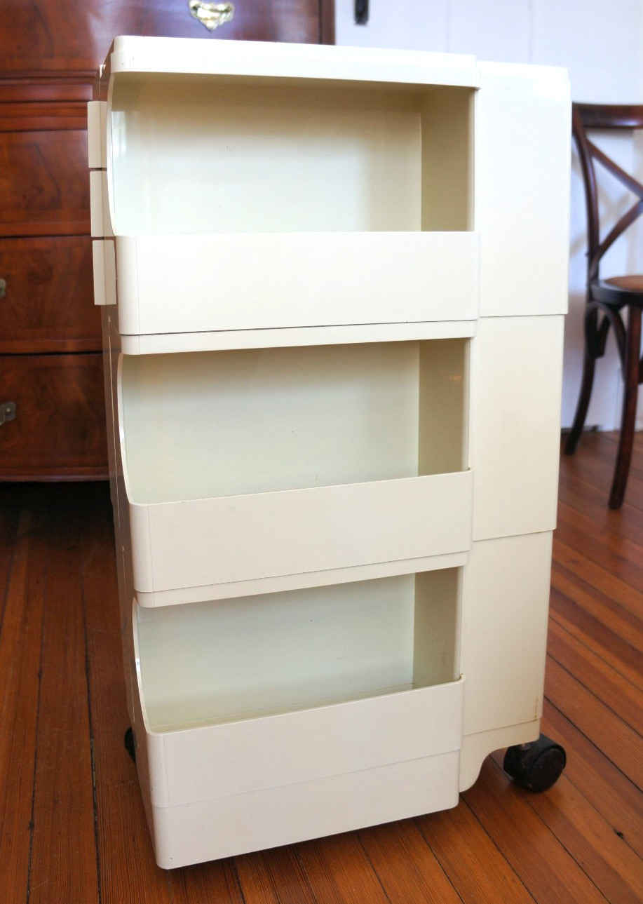 Joe Colombo 1970s Bieffeplast Iconic Original Boby Office Trolley ORGANIZER