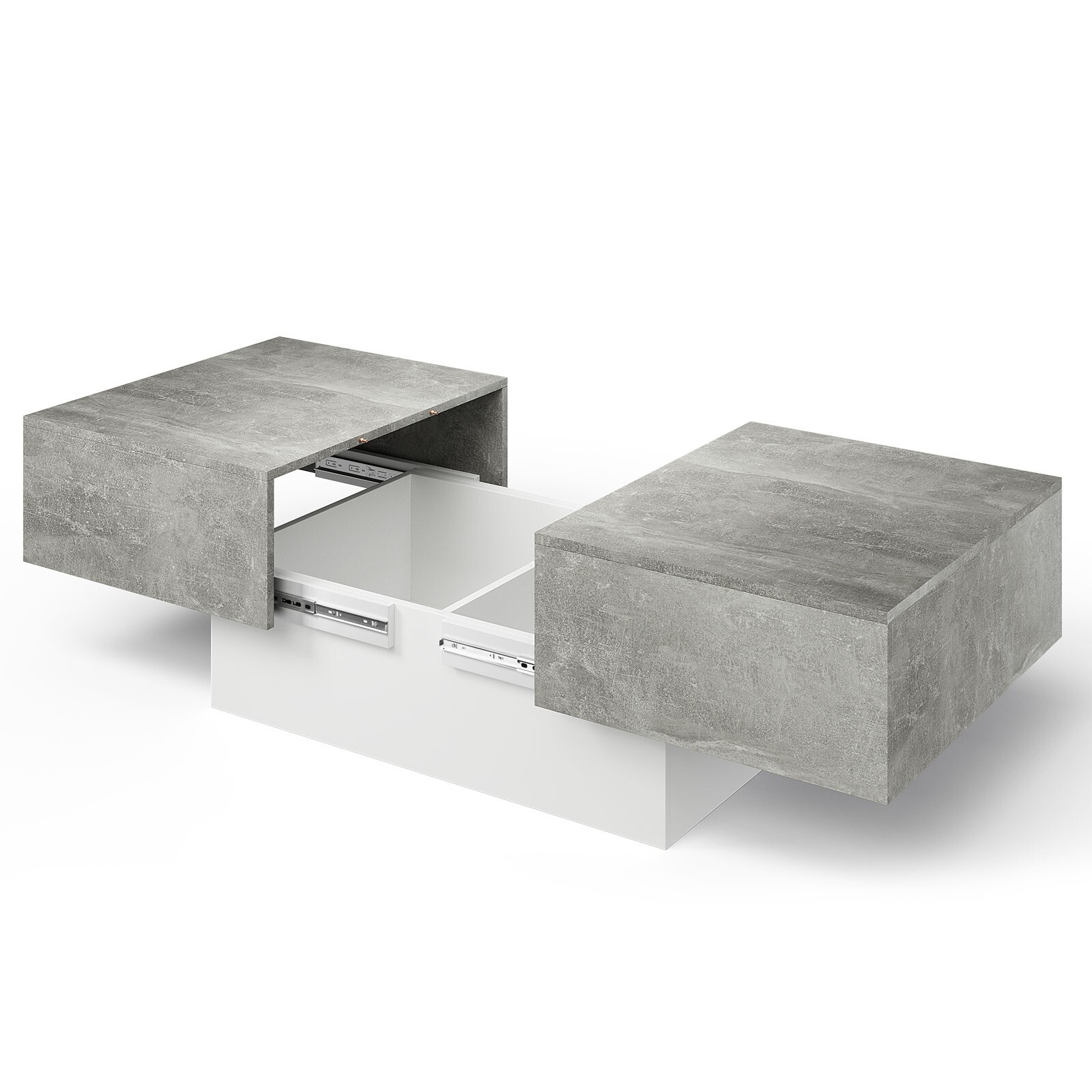 Coffee Table with Large Storage for Living Room Modern Center Table Rectangular
