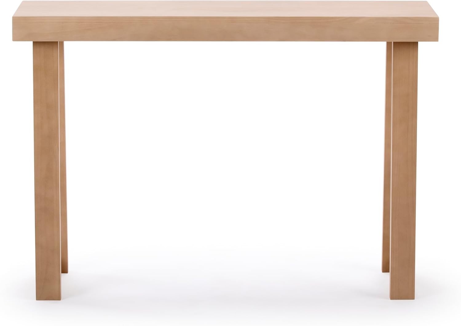 Elegant 46-Inch Solid Pine Console Table with Blonde Finish for Any Room
