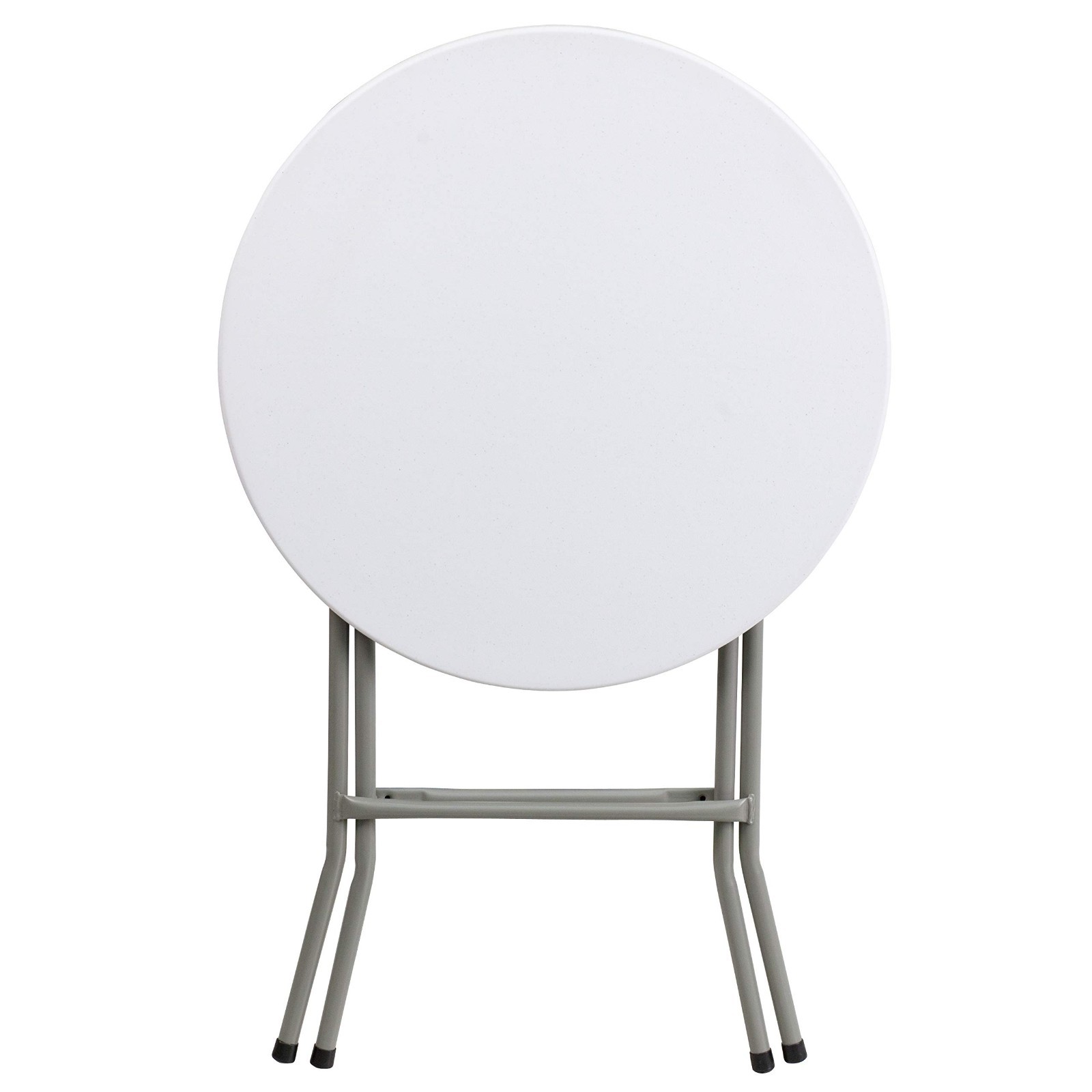 2′ Round Plastic Folding Table – All-Occasion Indoor/Outdoor Event Banquet Table