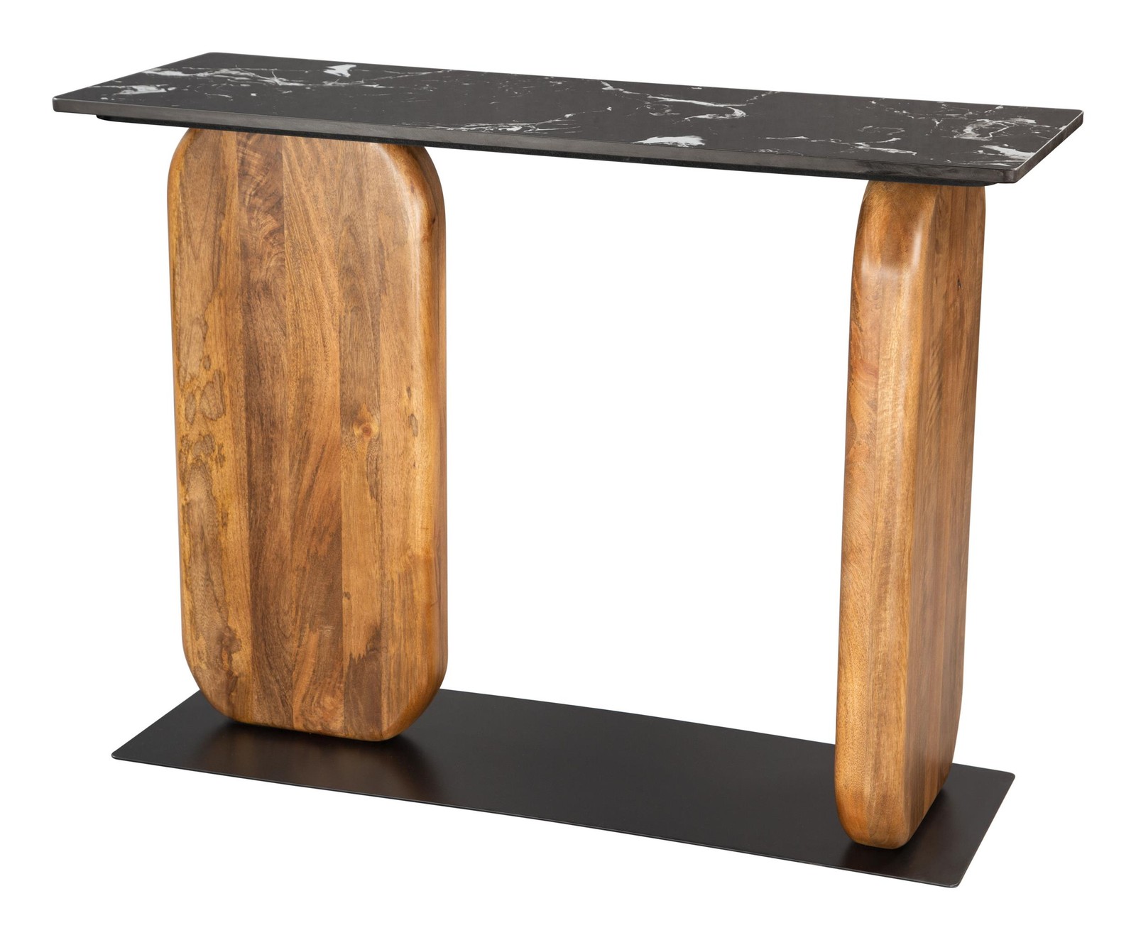 ZUO Pemba Natural Marble Top Rectangular Console Table in Multi-Color