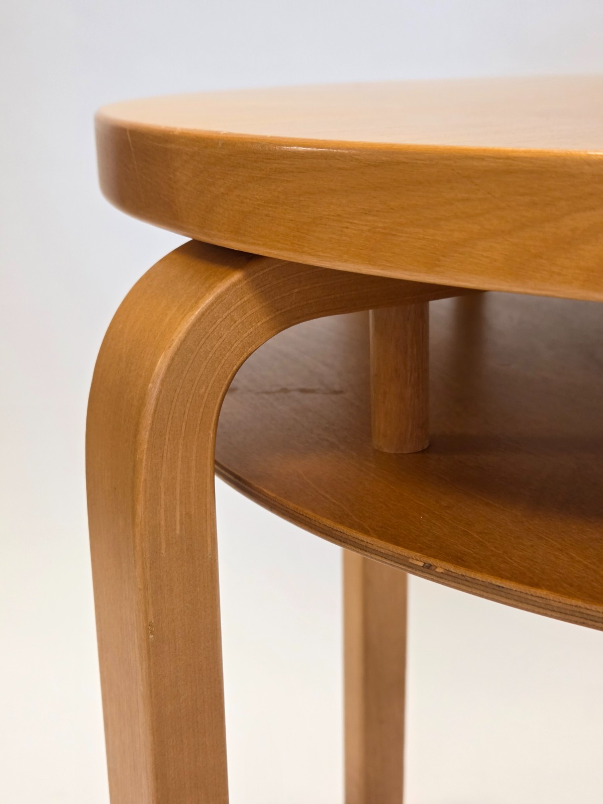 Alvar Aalto Artek Club Table Finland L-legged Birch Original