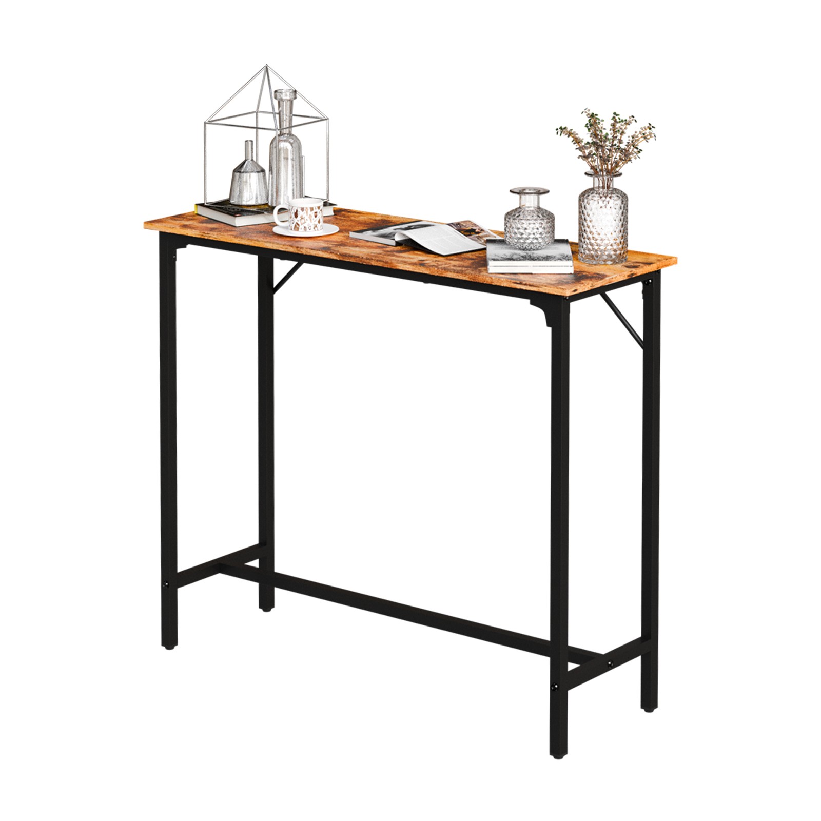 Durable MDF Top & Metal Frame, Ideal for Kitchen/Bar