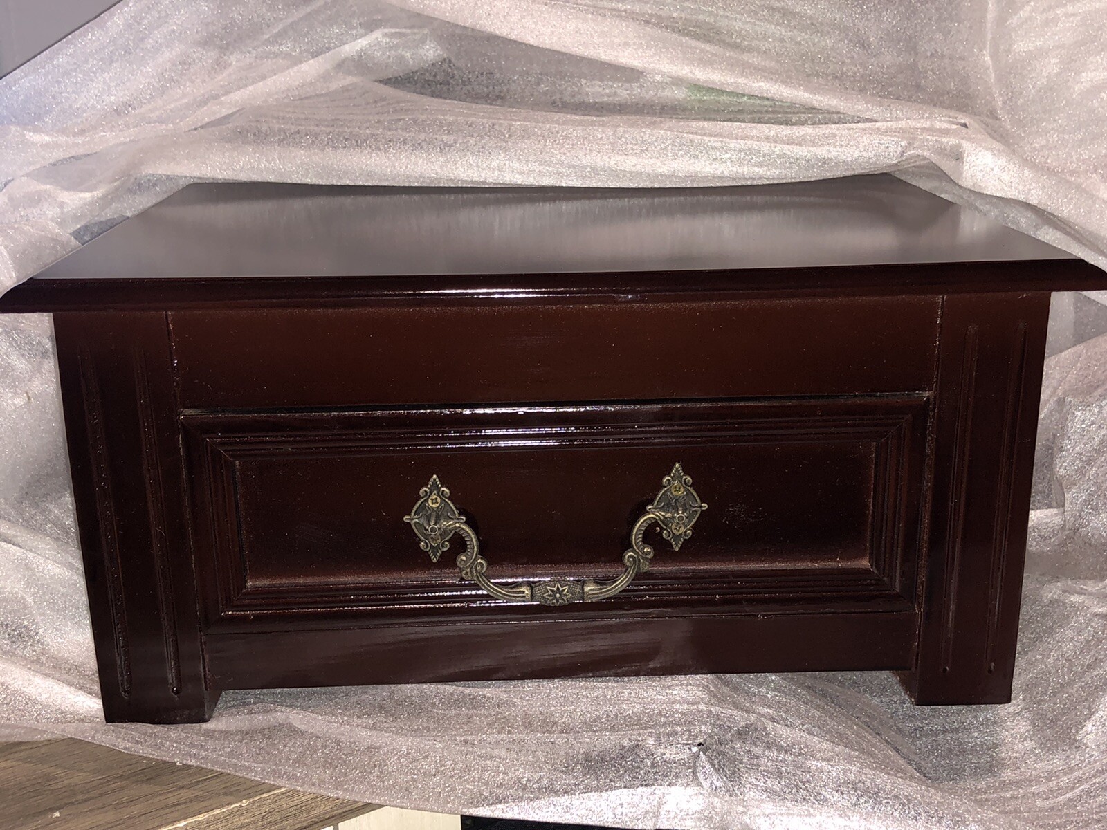 Home & Garden Party “Hamilton” 27in x 14in x 10in Brown Accent Table Sku #43004