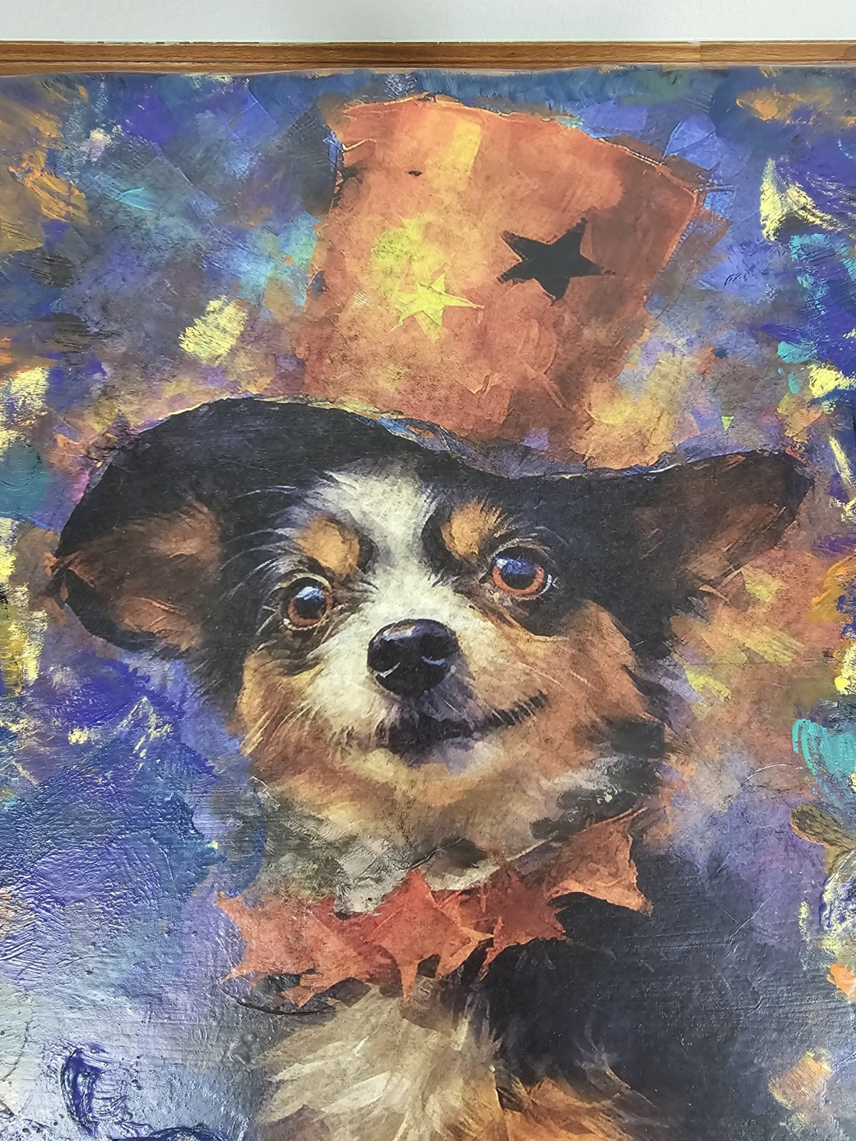 Original Mixed Media Halloween Chihuahua Table Hand Painted Accent Furniture