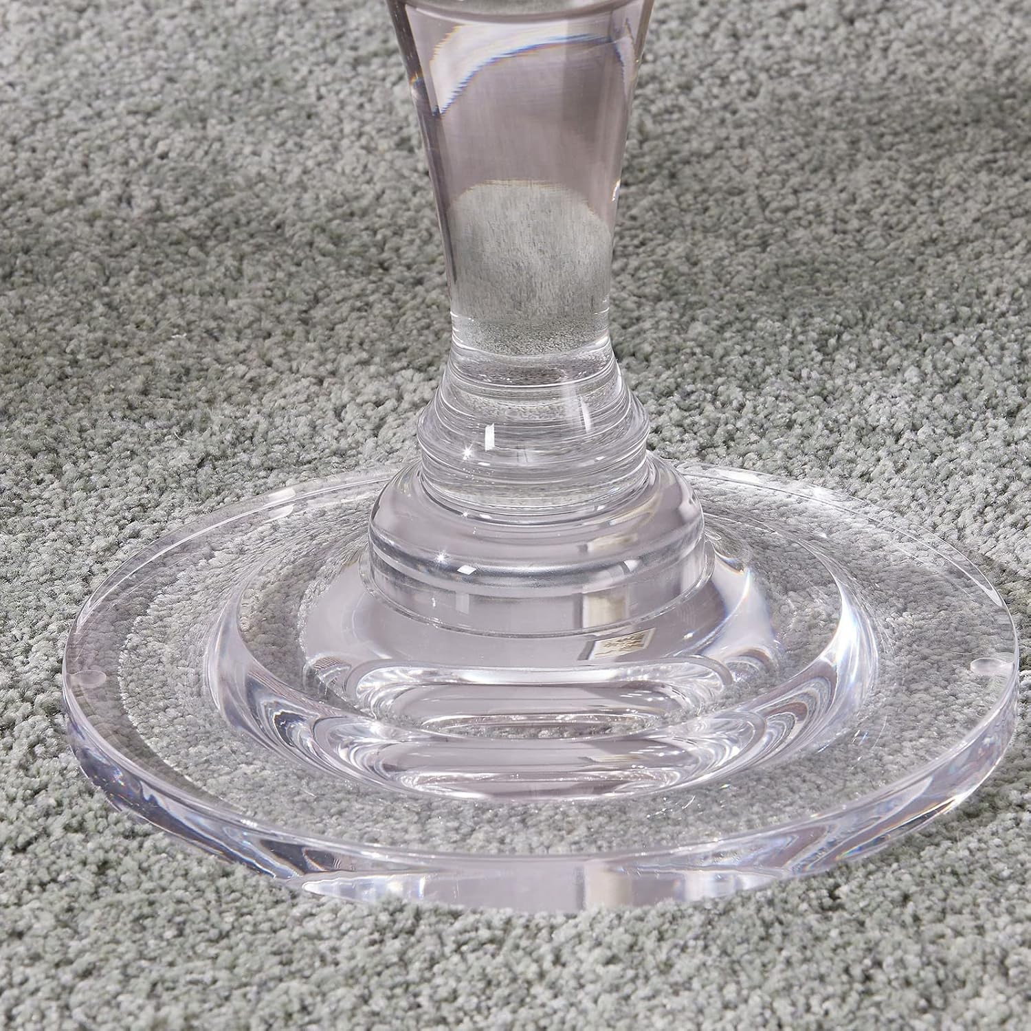 Acrylic End Table, Clear Side Table, Modern Coffee Table With Round Tabletop