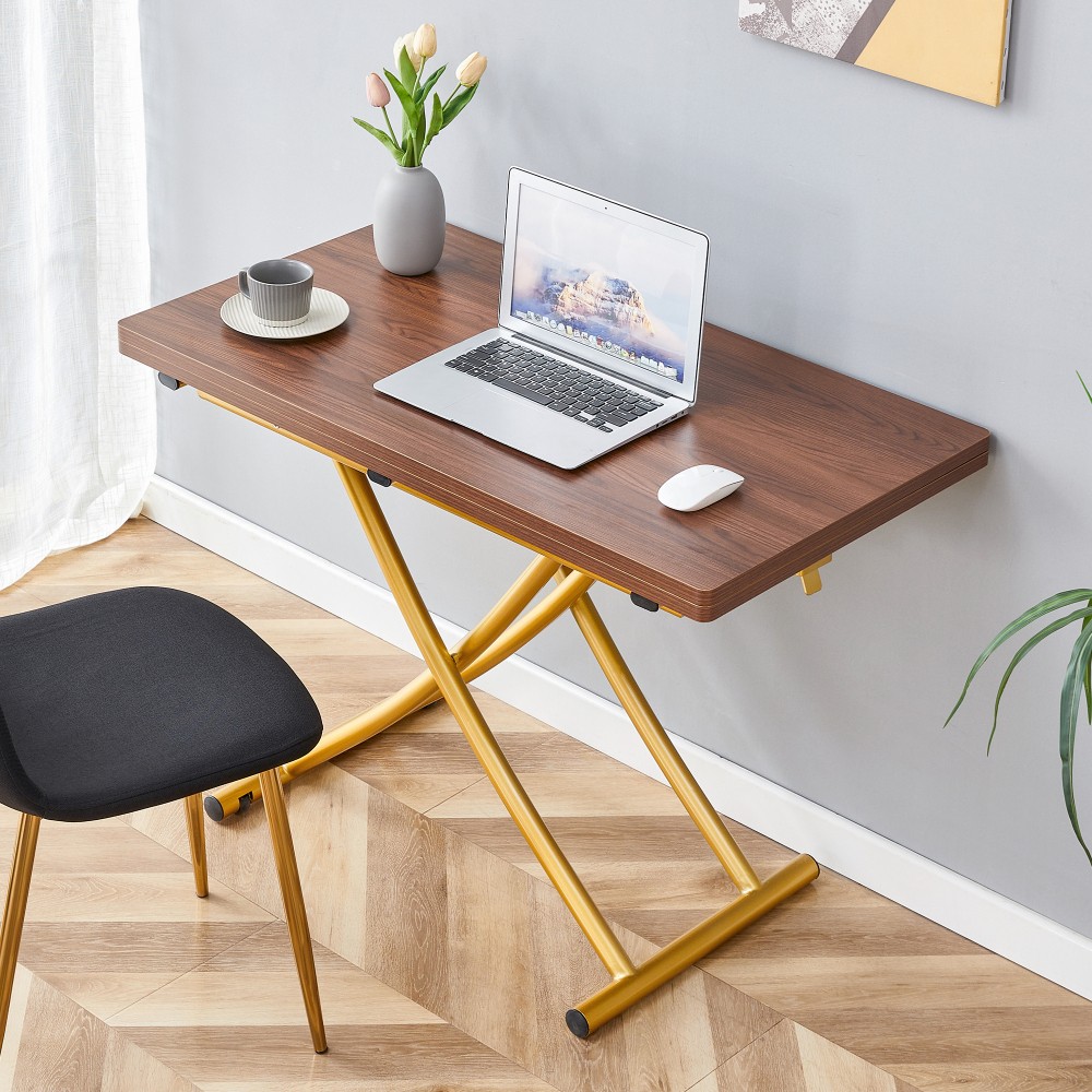Adjustable Height Lift Table Desk for Dining, Office & Coffee Table