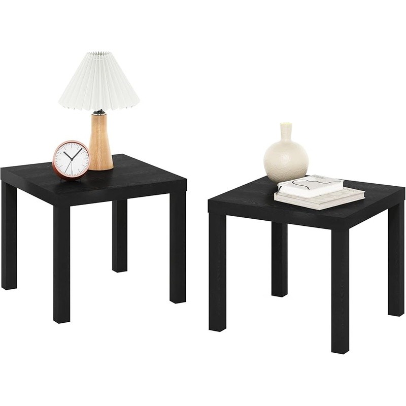 Classic Square Side End Table Set of 2 Minimalist Design Living Room Bedroom New
