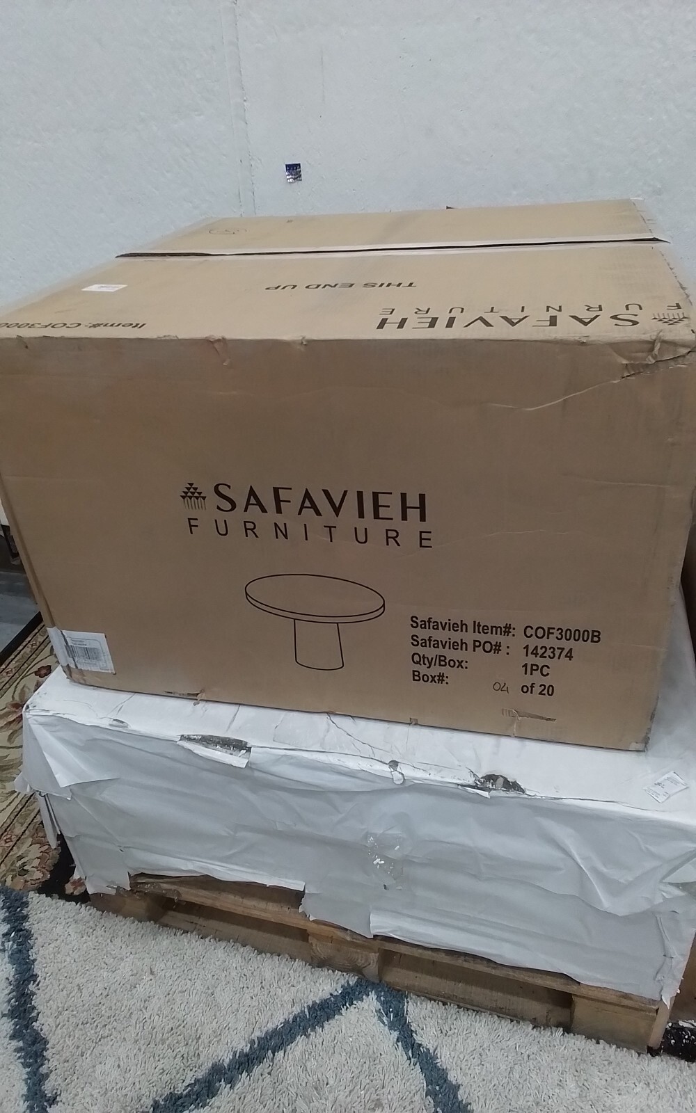 Safavieh JARIA FAUX CONCRETE COFFEE TBL, Reduced Price 2172752026 COF3000B