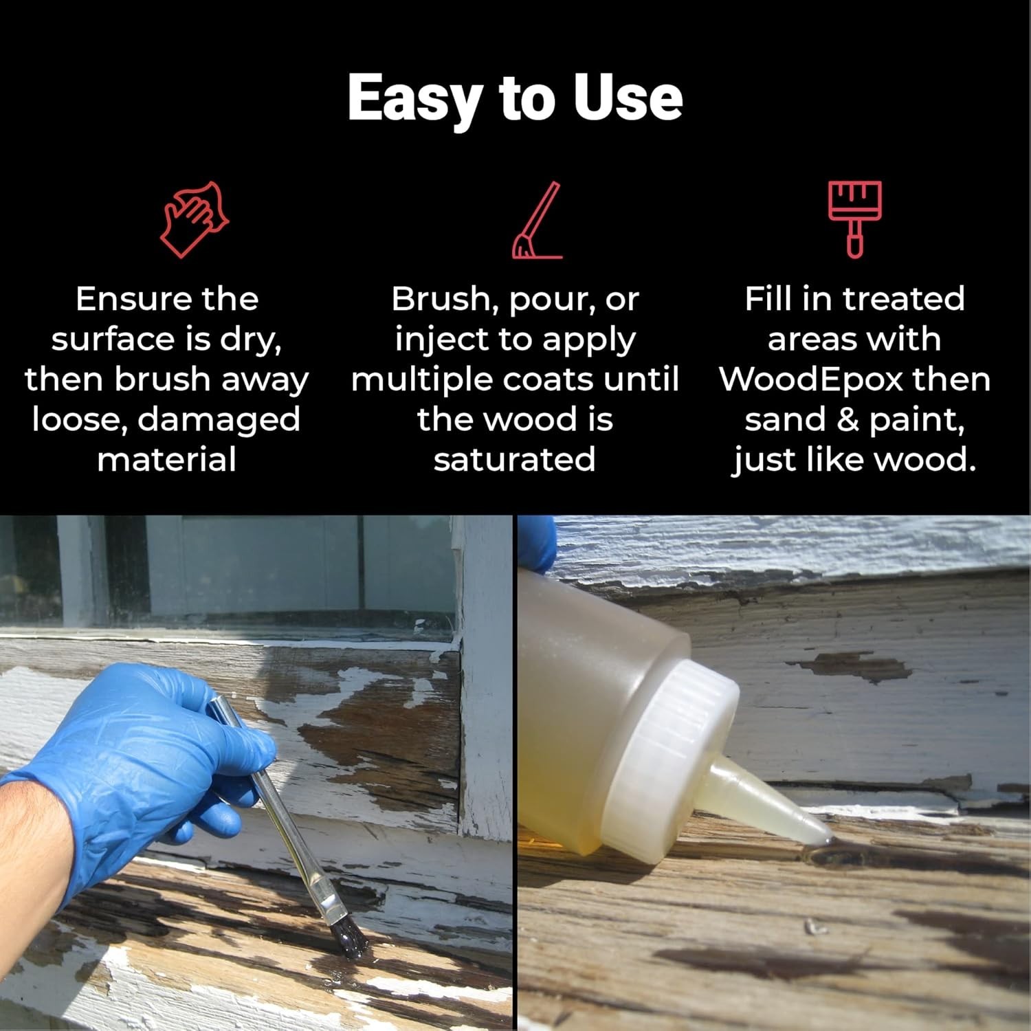 Professional-Grade Wood Restoration Kit: Waterproof Epoxy for Lasting Strength