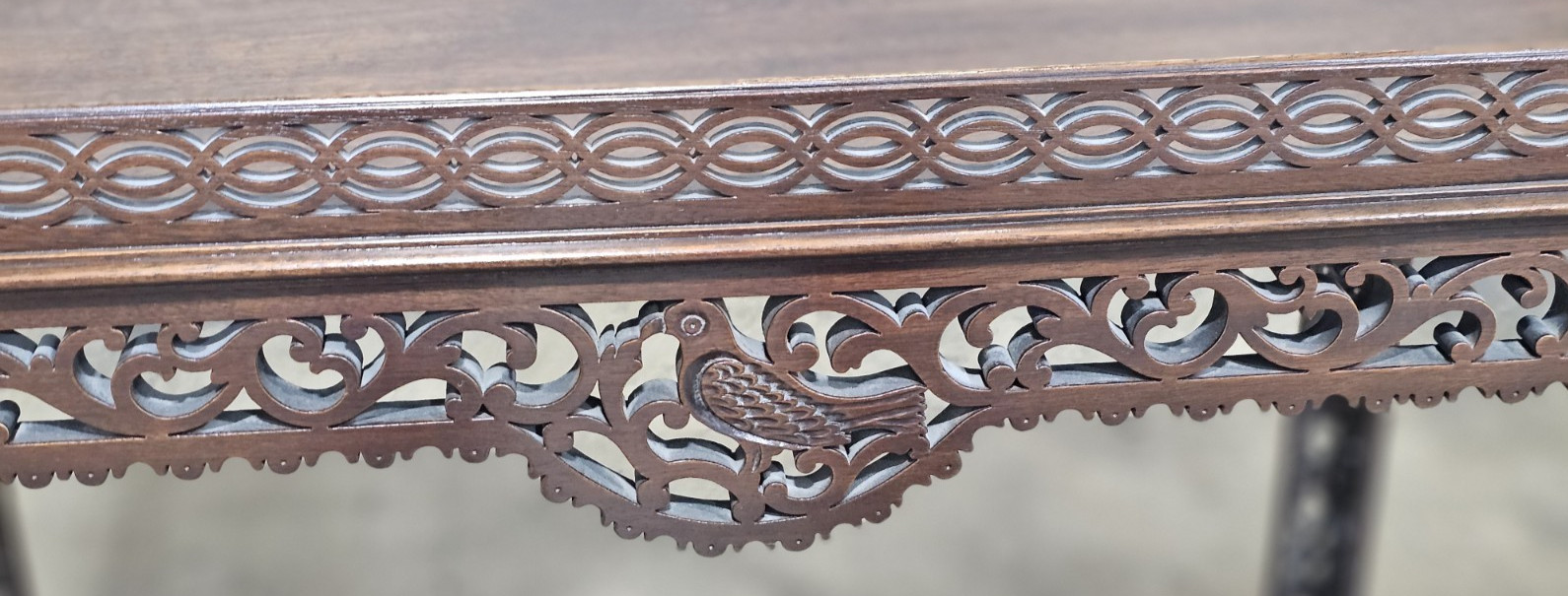 Kittinger Williamsburg Mahogany Chippendale Byrd China Table CW 192 Rare