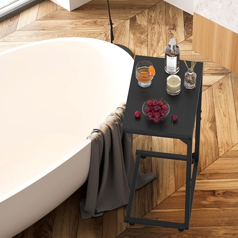 Set of 2 C-Shaped Side Tables for Small Spaces,Small End Table for Couch Bedroom