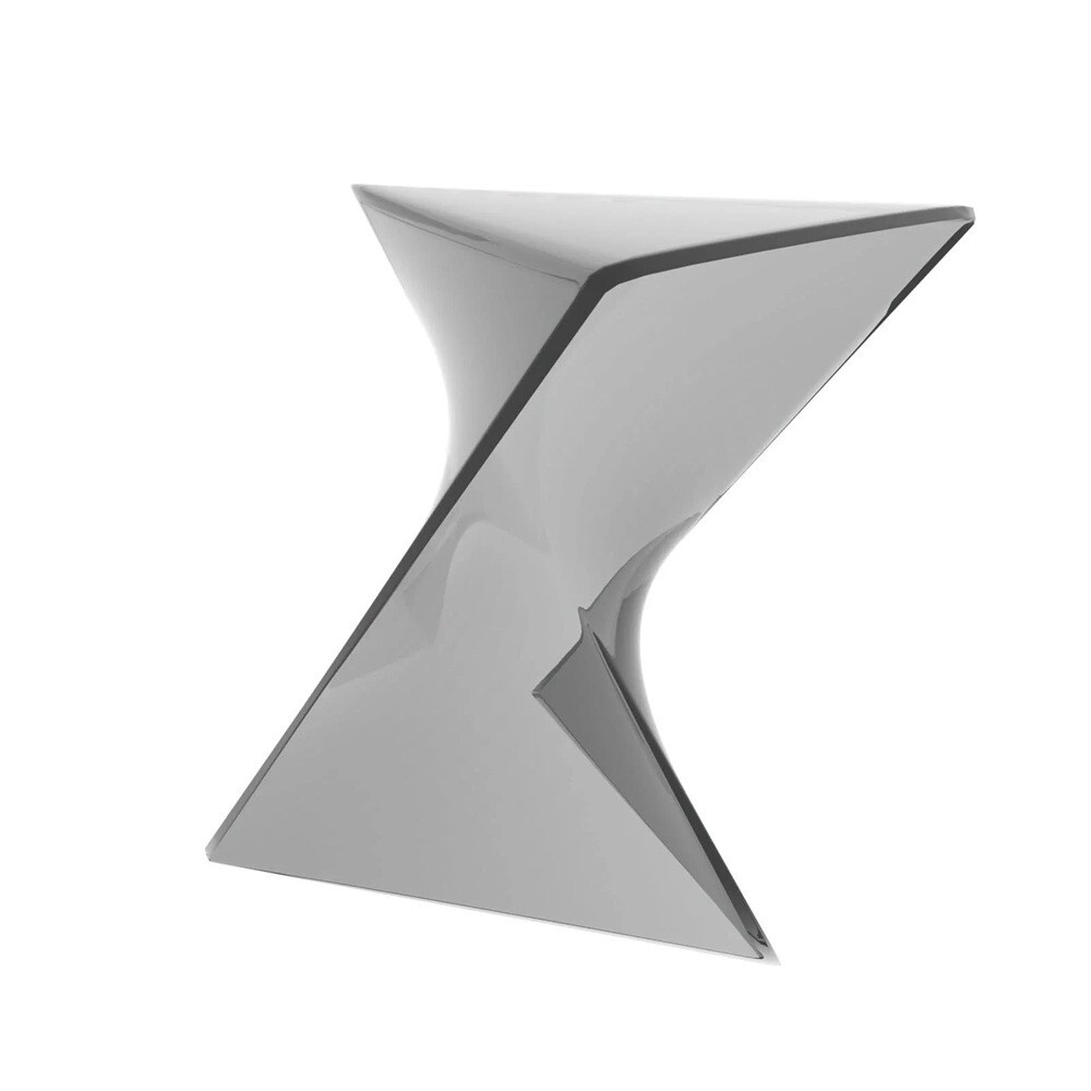 Randolph Triangular Twist End Side Table ABS/PC Plastic – Multiple Colors
