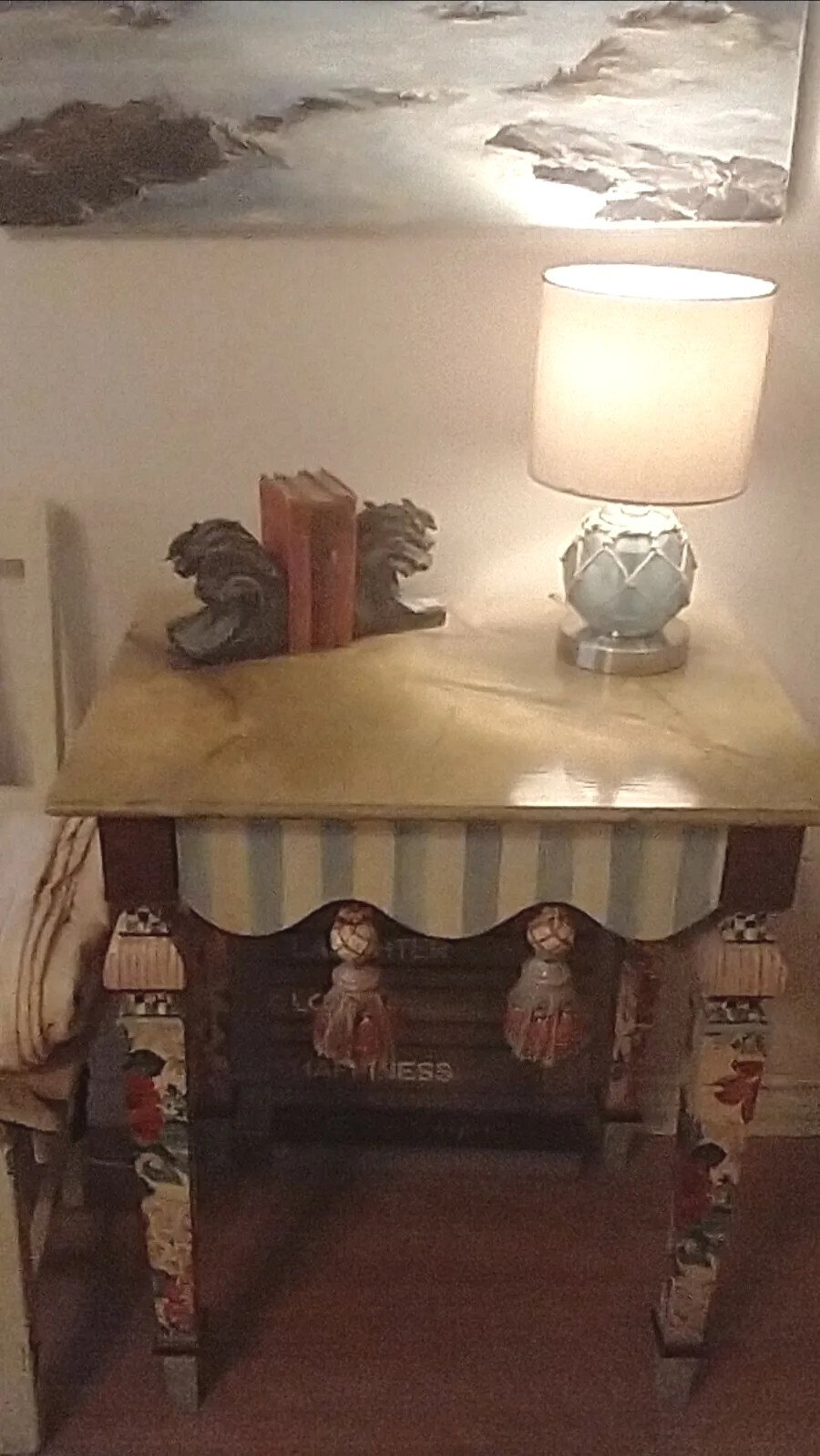 Mackenzie Childs Tassel Table – MINT condition!