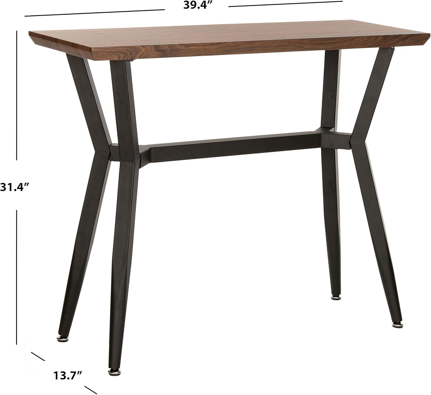 Stylish Home Andrew Brown & Black Console Table for Any Room