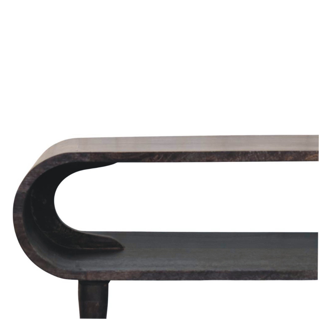 Velvet Mocha Curved Media Console