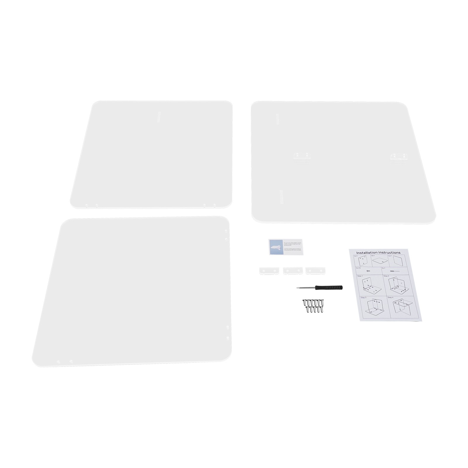 Acrylic Side Table, End Table, Free Standing Clear Modern Bedside Table