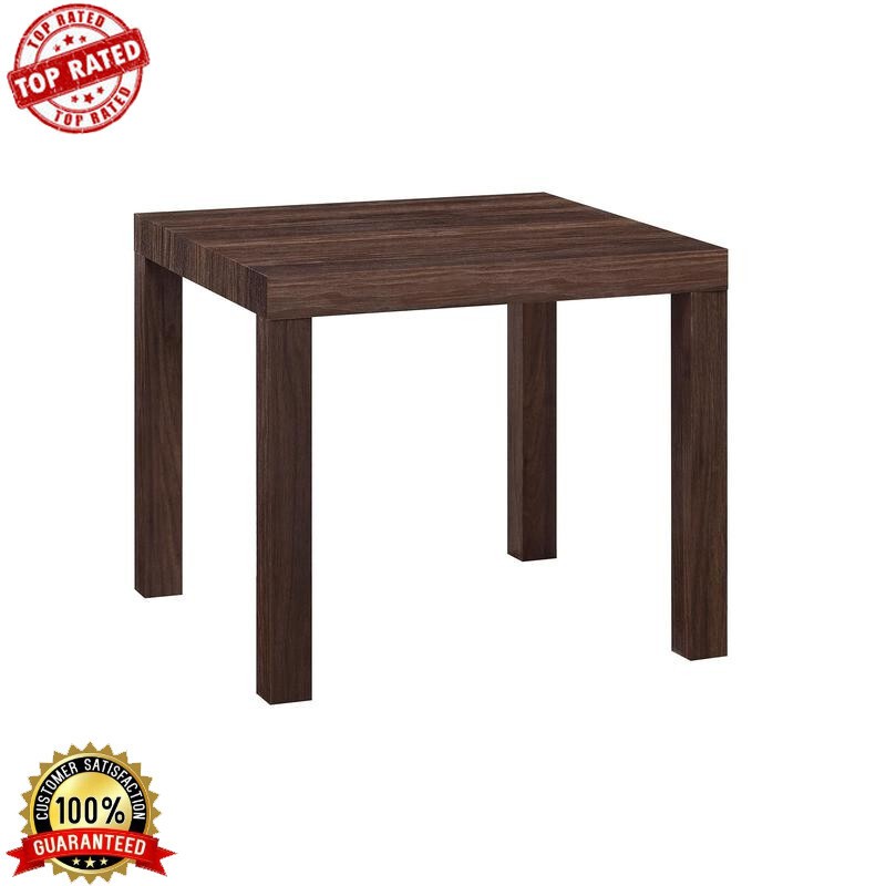 End & Side Table PVC Laminated Hollow Core Minimalist Design Space Saving Indoor