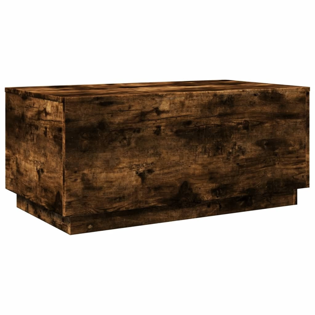 Coffee Table Smoked Oak Engineered wood 35.4×19.7×15.7 in