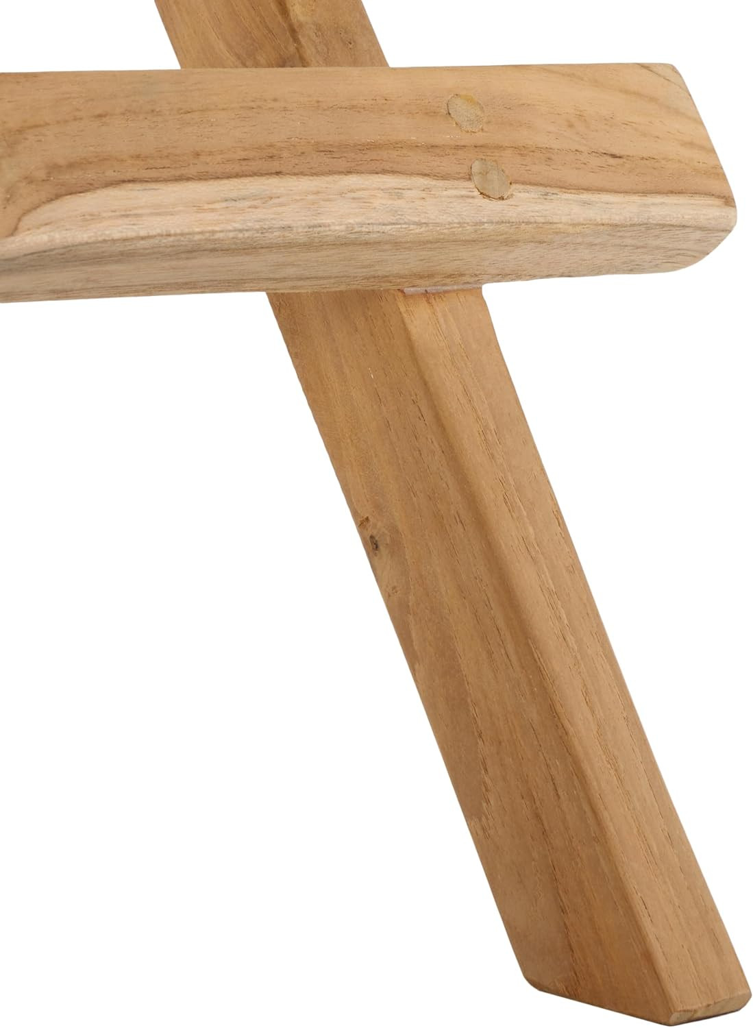 SAFAVIEH Outdoor Collection Saba Natural Solid Wood Teak Folding Square Table