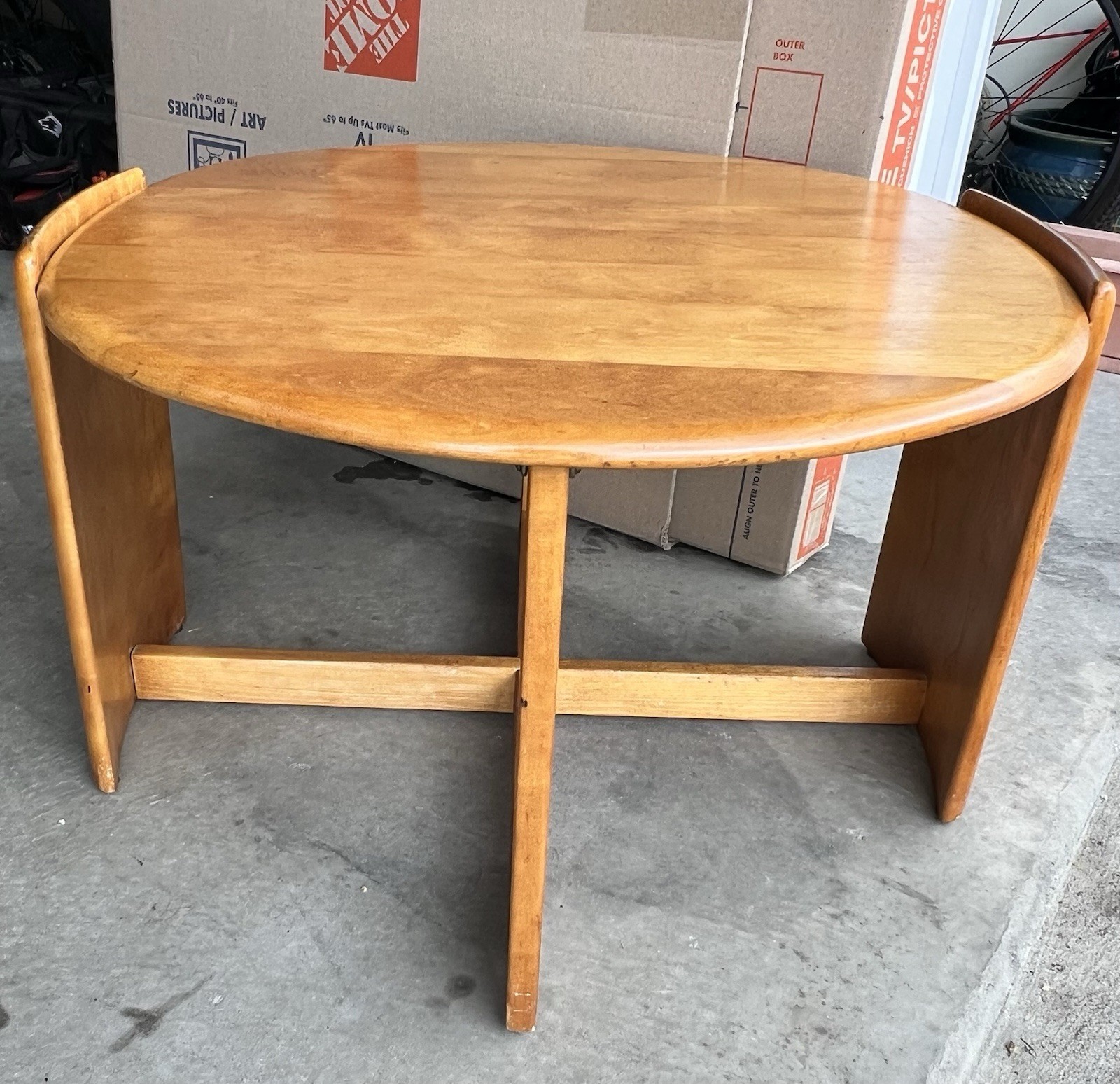 Extremely Rare! Haywood Wakefield streamline deco,mcm coffee/cocktail table