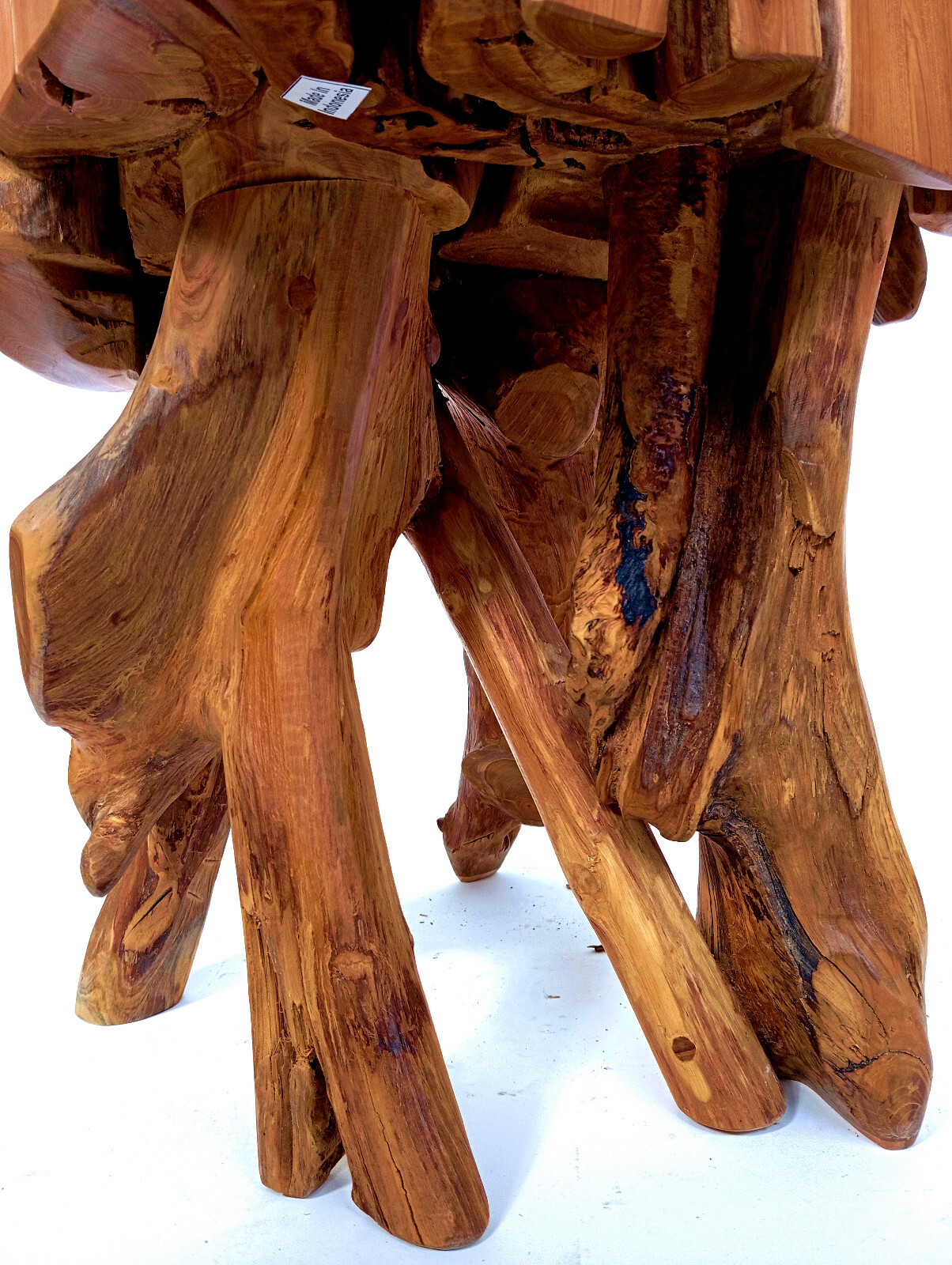 Teak Wood Side Table Root Wood Stool Solid Teak Wood Log Table