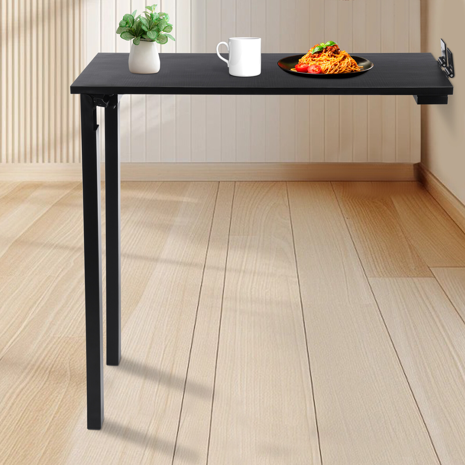 Wall Mounted Floating Folding Table Laptop Desk Home Office 29.52*15.75*29.1 in