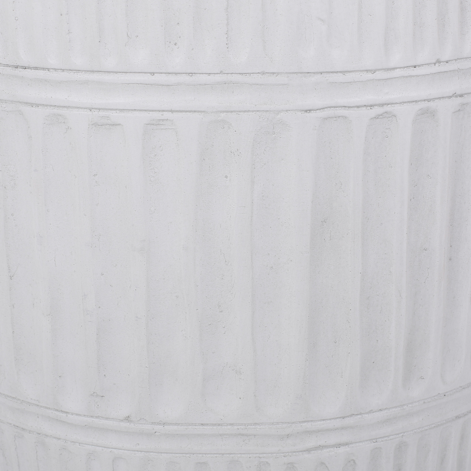 15″Round Magnesium Oxide Outdoor /Indoor End Accent Side Table Patio Table White