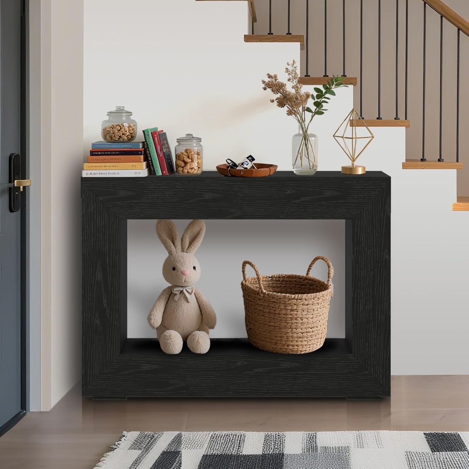 1PC Console Table Storage Sofa Table Open Shelf for Hallway Living Room Entryway