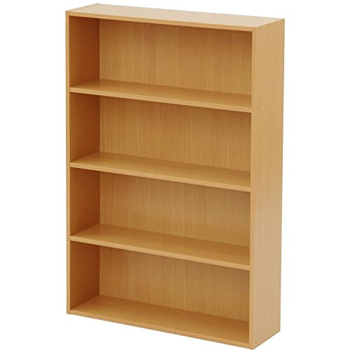 Yamazen CMCR-9060(NB) Paperback Book Storage Rack Bookshelf Color Box Natural