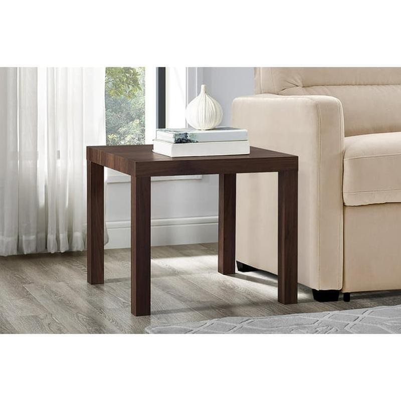 End & Side Table PVC Laminated Hollow Core Minimalist Design Space Saving Indoor