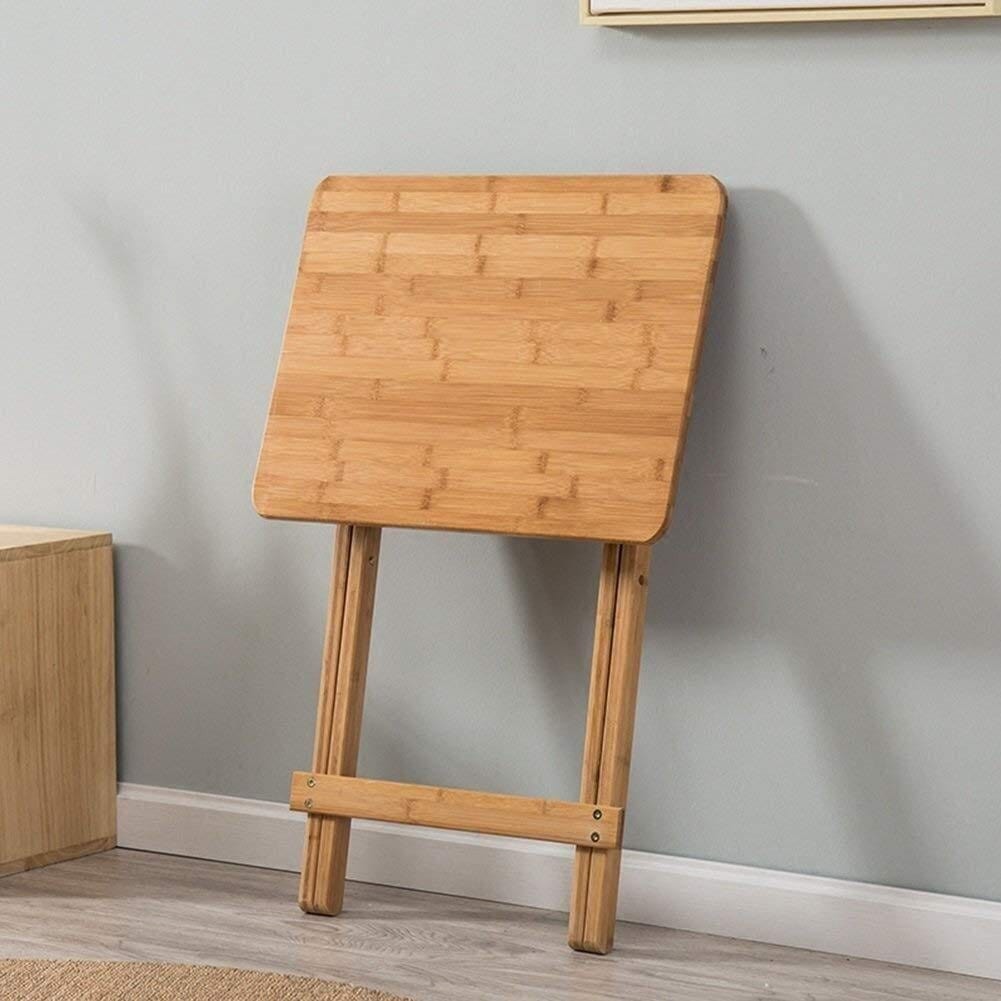 Upgraded Foldable Durable Bamboo Folding Coffee Snack Side Table Serving Table