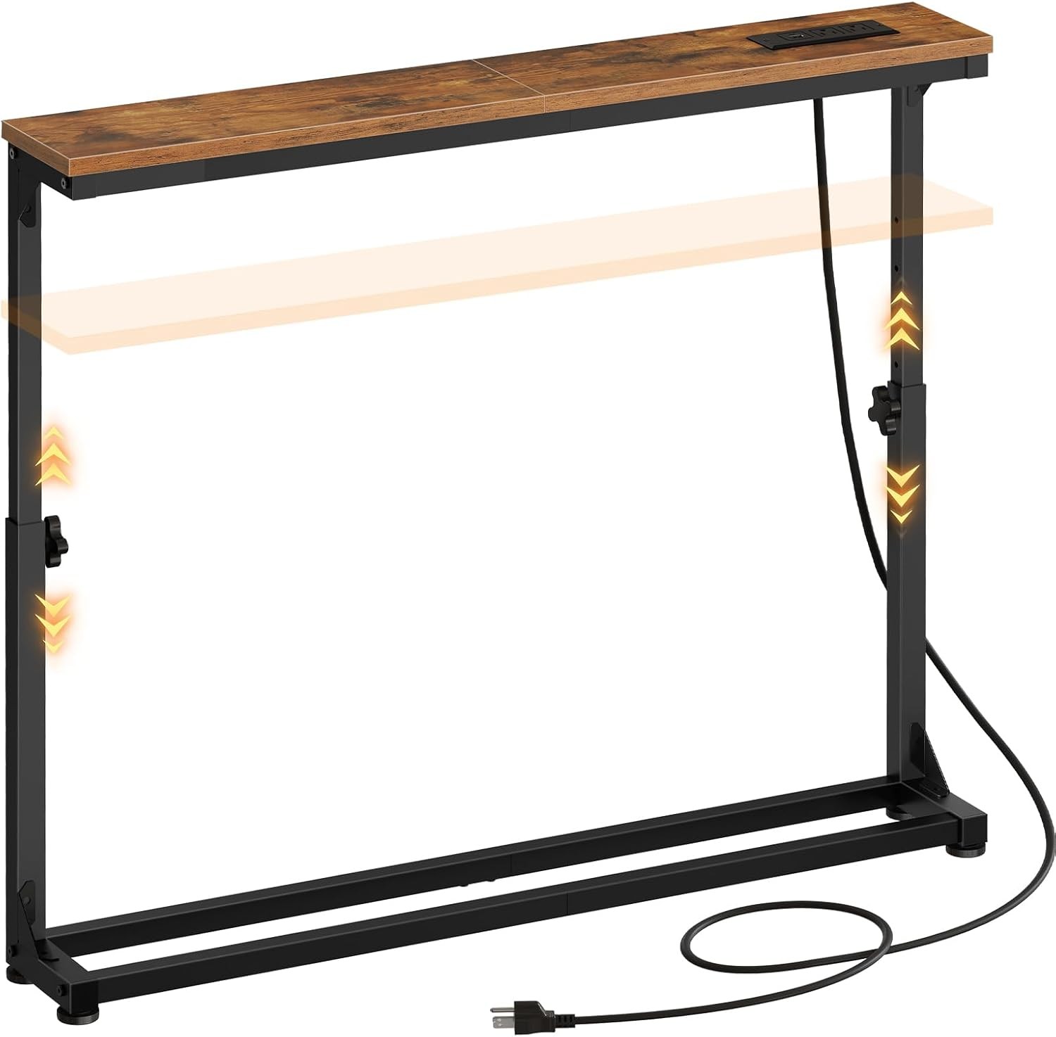 Console Table with Adjustable Height (25”-32.9”) Behind Couch Table Sofa Table