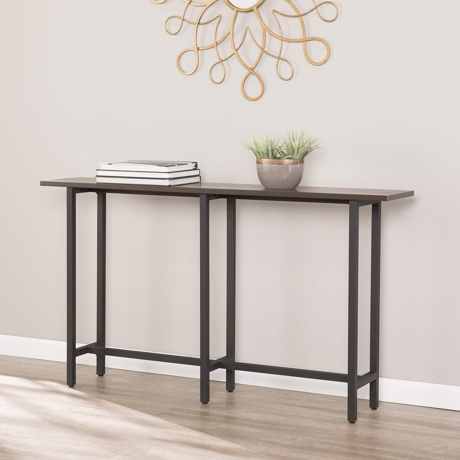 SEI Hendry Multicolor Long Narrow Console Sofa Table for Entryway or Living Room