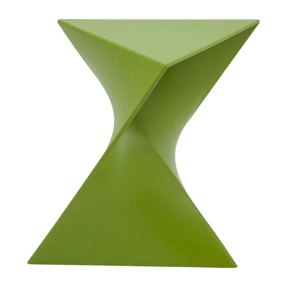 Randolph Triangular Twist End Side Table ABS/PC Plastic – Multiple Colors