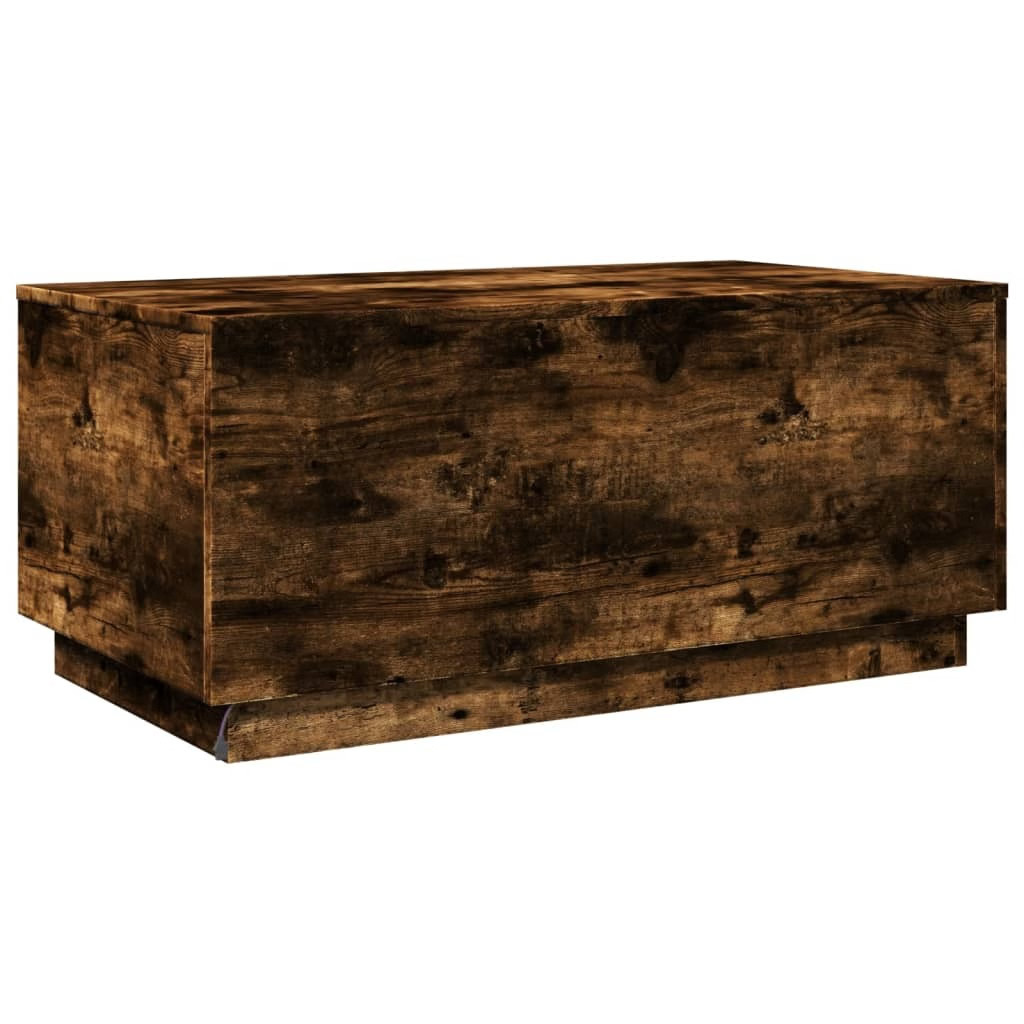 Coffee Table Smoked Oak Engineered wood 35.4×19.7×15.7 in