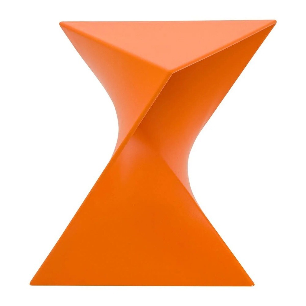 Randolph Triangular Twist End Side Table ABS/PC Plastic – Multiple Colors