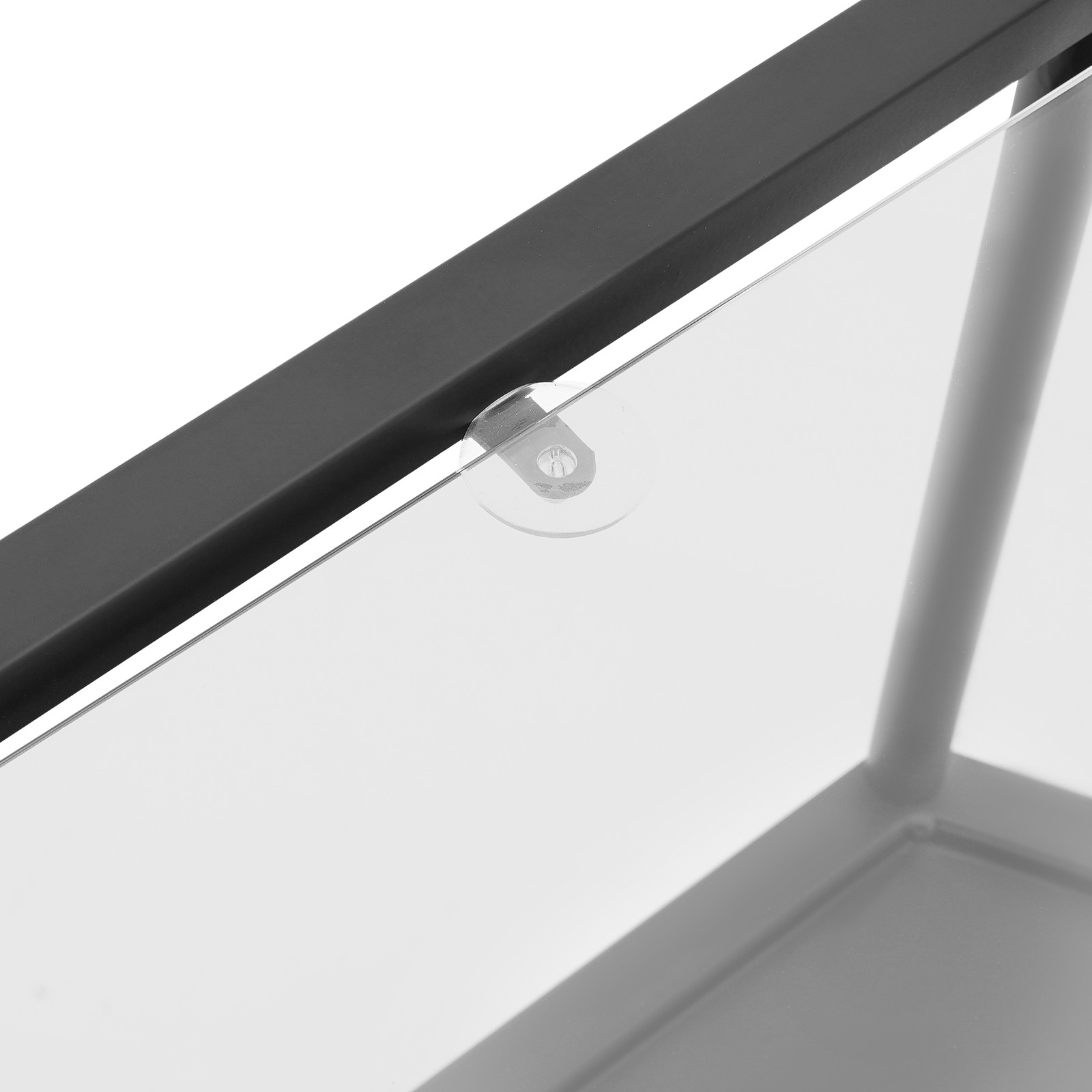 2-tier Hexagon Side 18inch Top Double Shelf Table 50lb 24inch Table For Bedroom