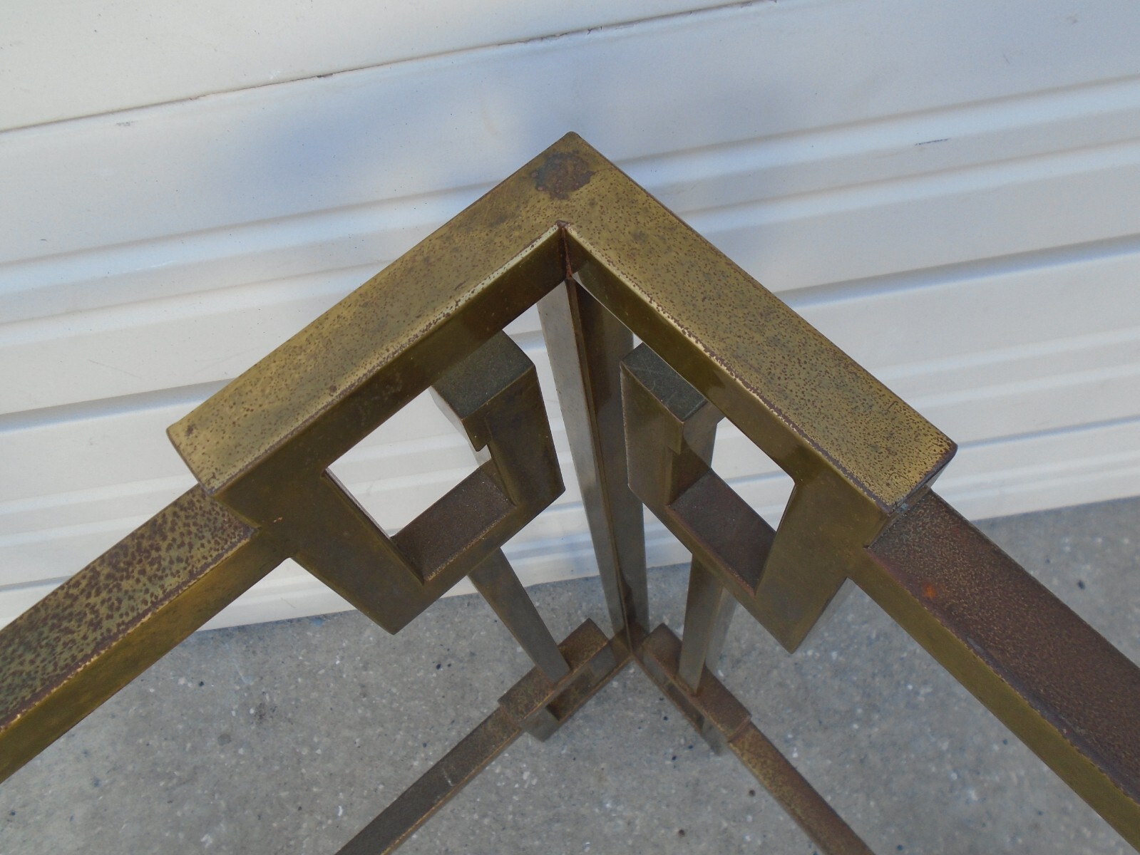 Art Deco Table Coffee Side Center Greek Key Hollywood Regency Mastercraft STY