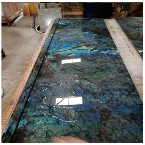 Lemurian Blue Labradorite Granite Countertop | Electric Blue Flash Natural Stone