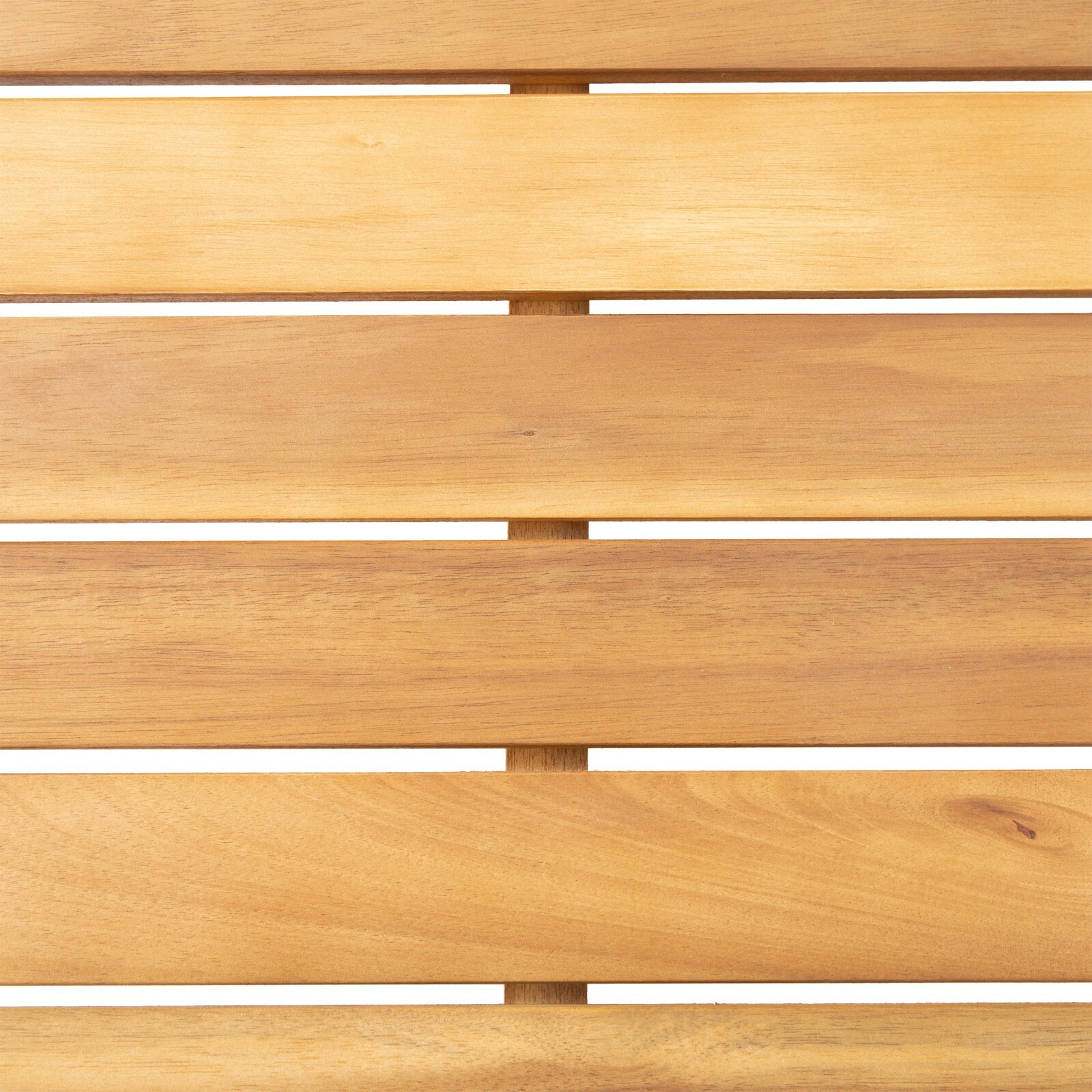 Outdoor Acacia Wood Slat Panel Coffee Table, Teak