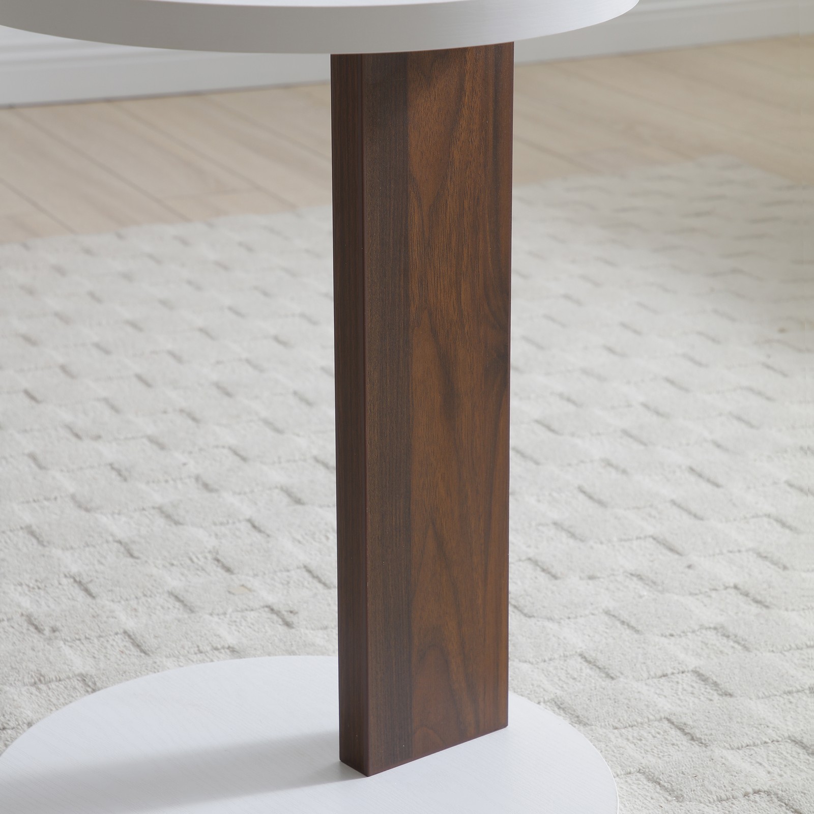 C-Shaped End Table Side Table for Couch Sofa Table Living Room Bedroom Bedside