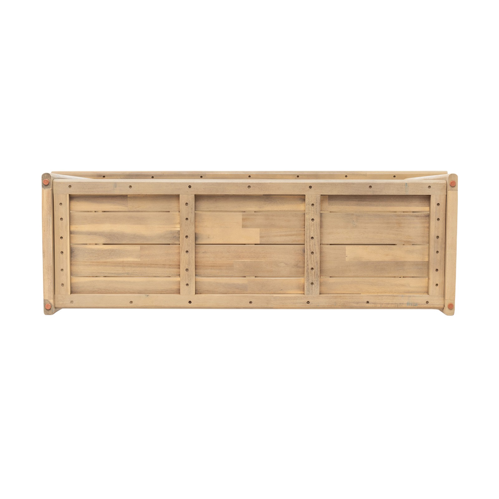 Rectangular Acacia Wood Outdoor Buffet Console Table Light Teak