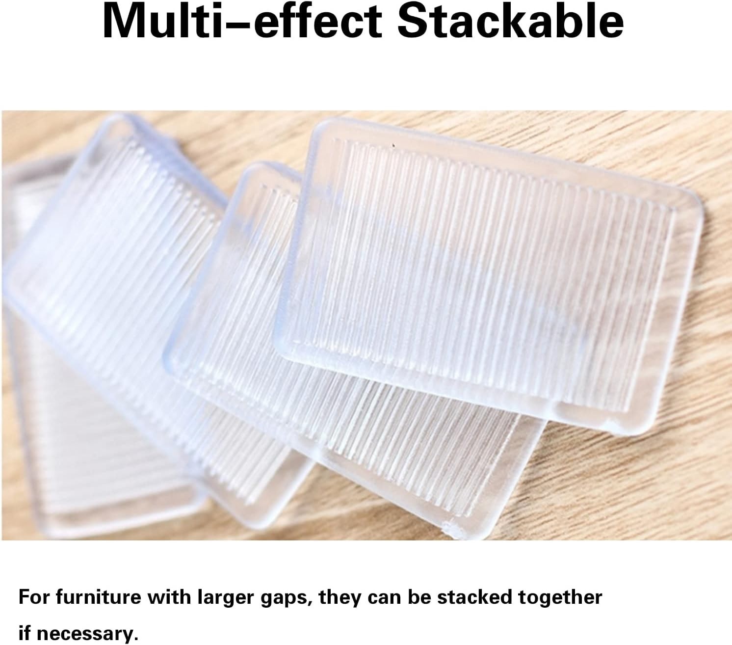 Extreme Weight Capacity Level Wedges – 8 Clear Shims for All Furniture Types