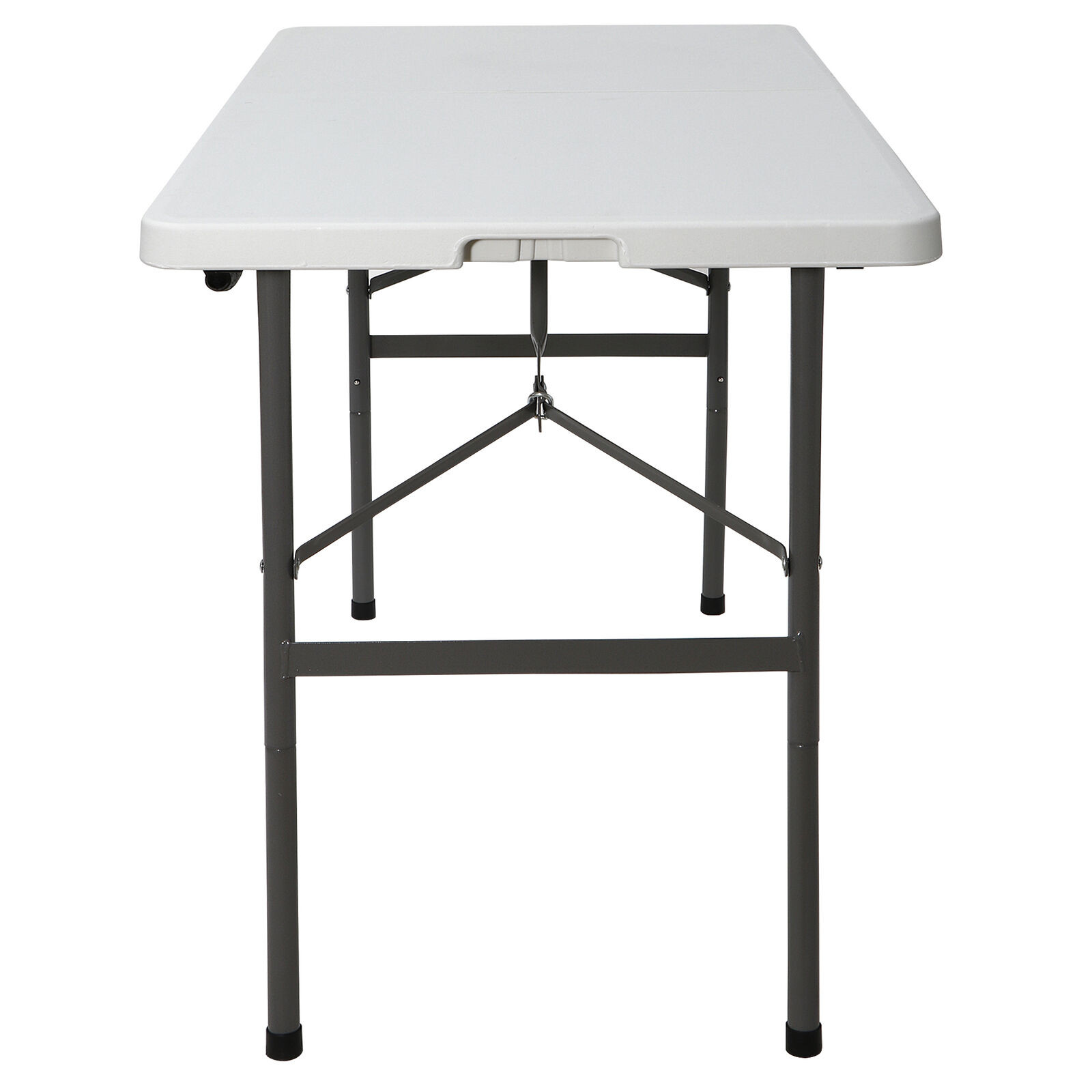 4ft Plastic Folding Table Camping Table for Picnic BBQ Indoor Outdoor White
