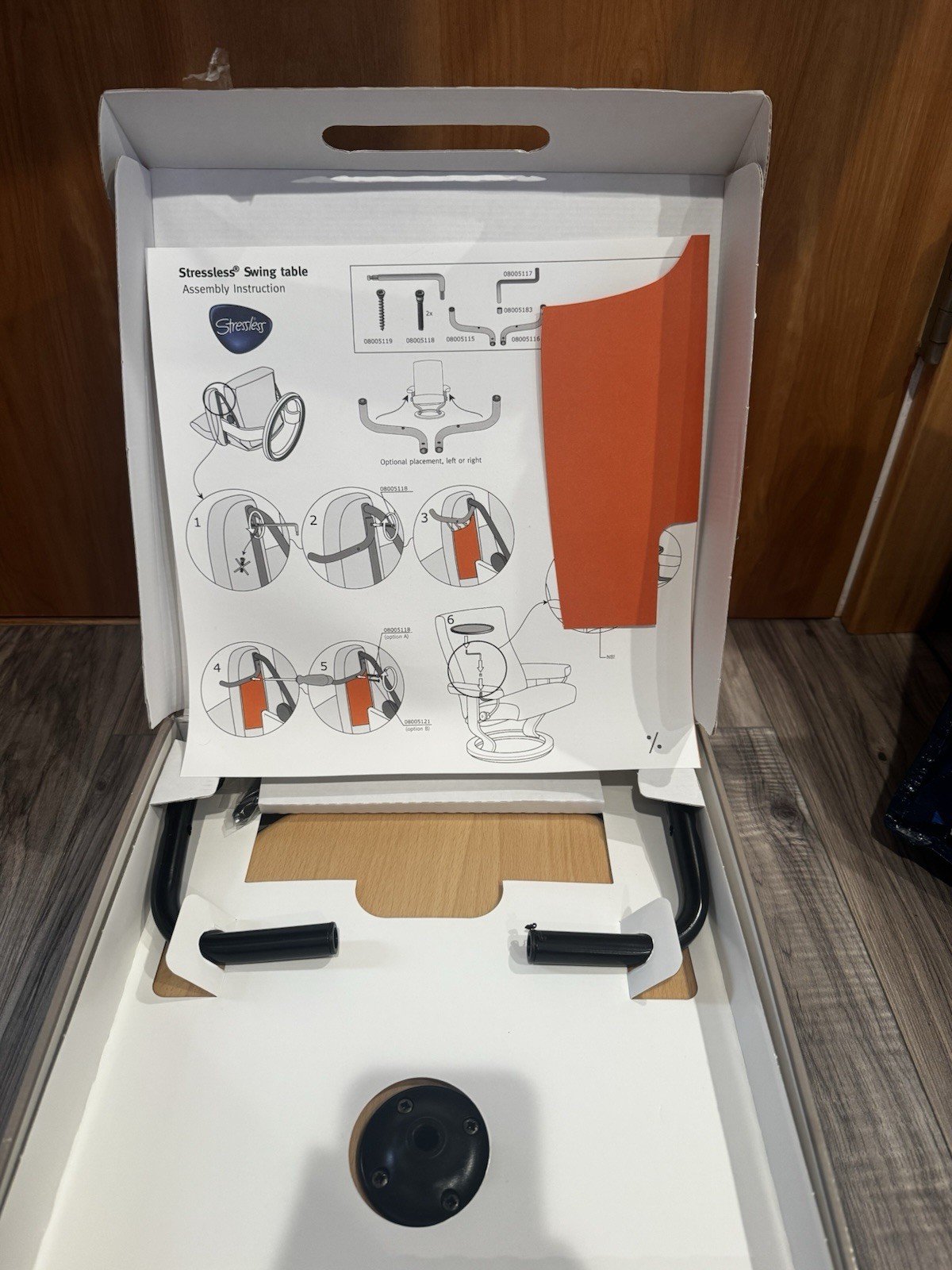 Ekornes Stressless Swing Table Natural Stain Made In Norway New in box