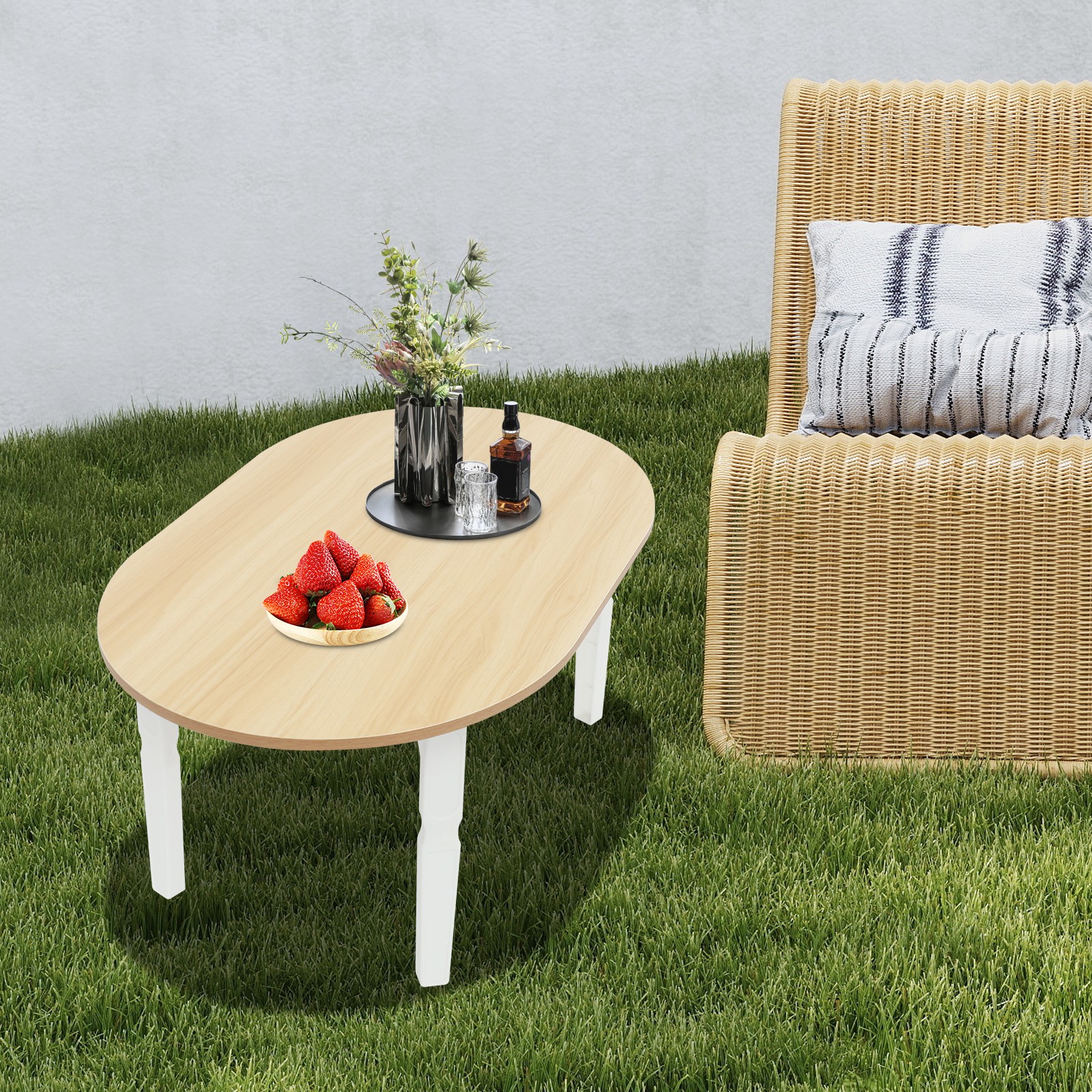 Portable Folding Coffee Table Foldable Small Coffee Table for Living Room