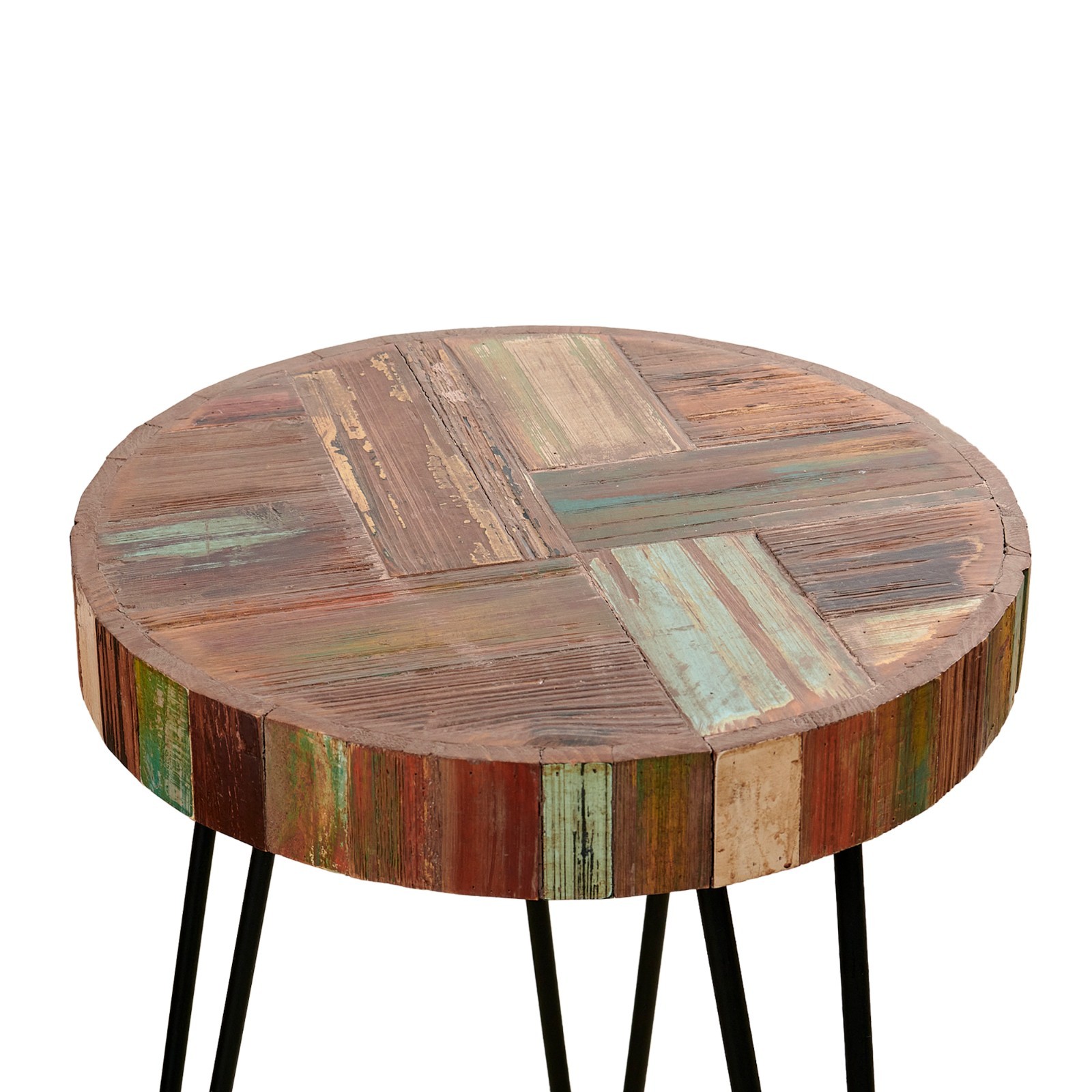 Greenage End Table Sofa Side Table Reclaimed Wood Living Room Bedroom Furniture