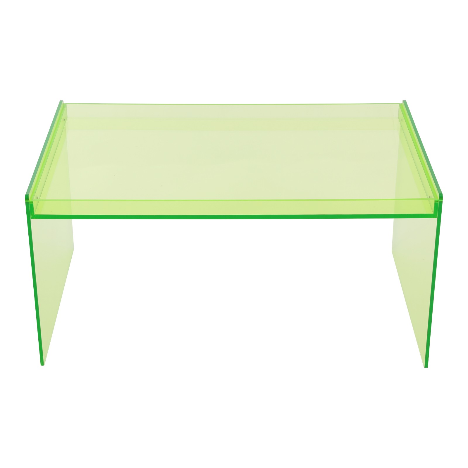 Acrylic Rectangle Coffee Table Modern Clear Table for Living Room Bedroom Office