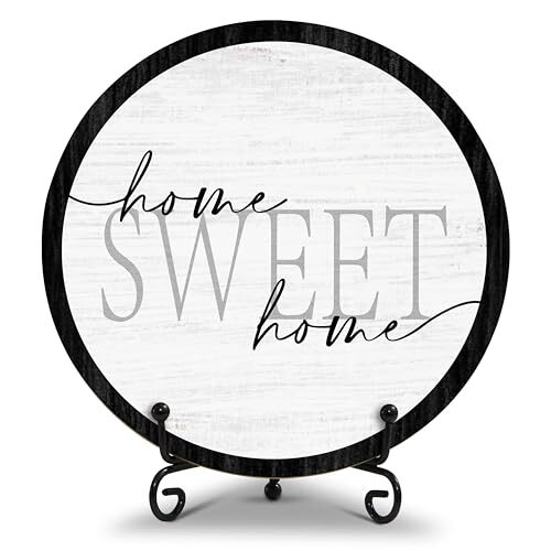 Home Desk Decor, Home Sweet Home Wood Plaque Decor Sign, Housewarming Gifts